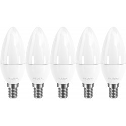 Набор светодиодных LED ламп MAXUS GLOBAL: свеча 5W E14 5 штук